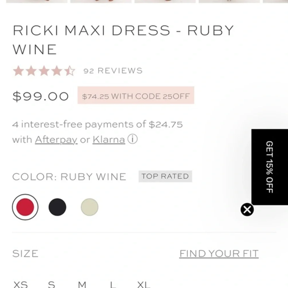PETAL &‎ PUP $99 NWOT Dusty Rose Ricki Maxi dress US S - Picture 3 of 8